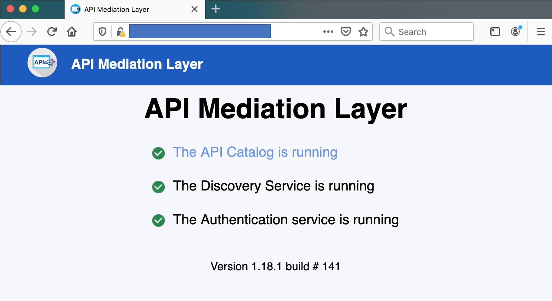 Zowe API Mediation Layer Startup